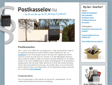 Tablet Screenshot of postkasselov.nu